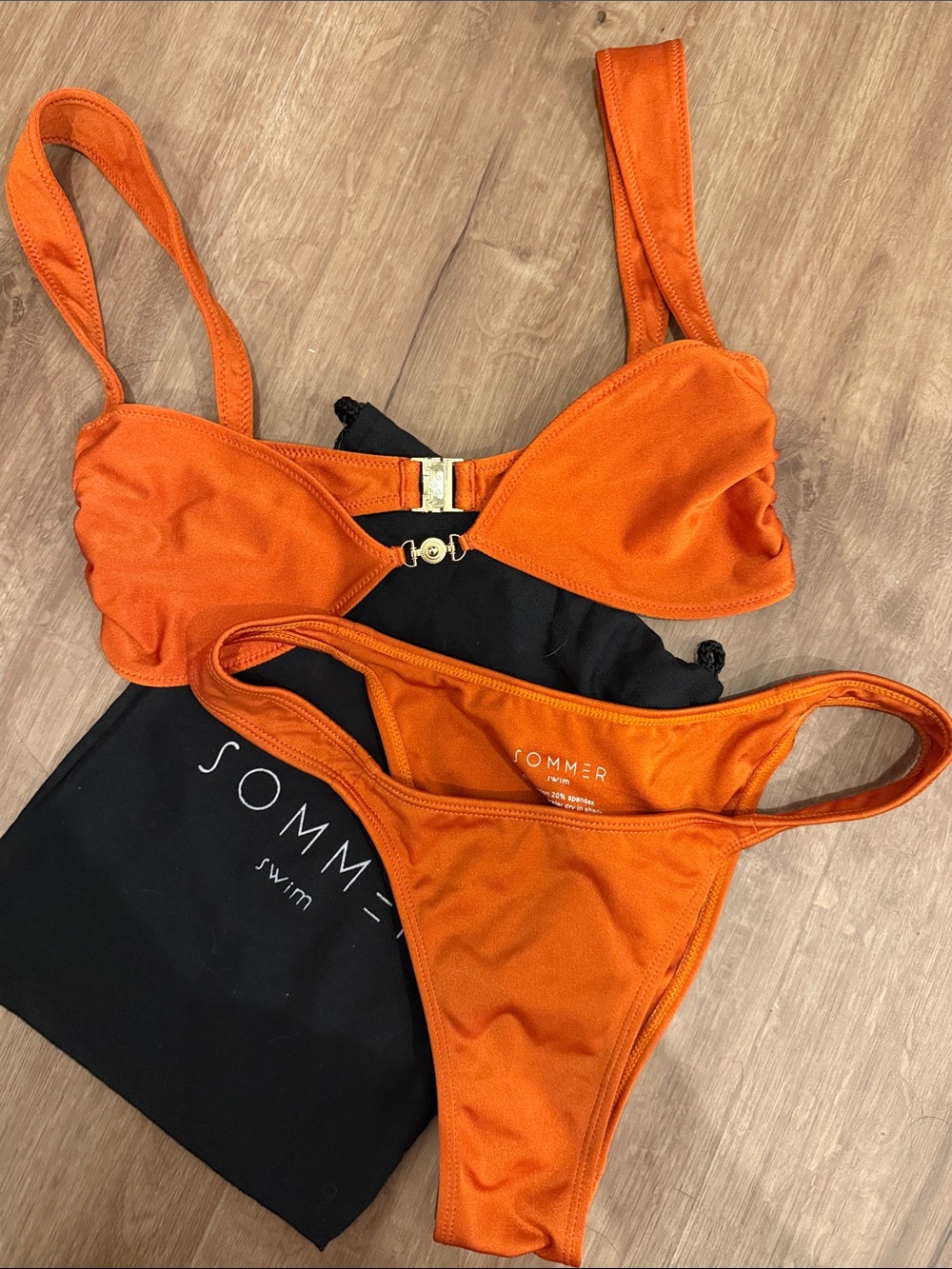 SOMMER Swim Orange Scoop Bikini Set - Women's Two-Piece Swimwear